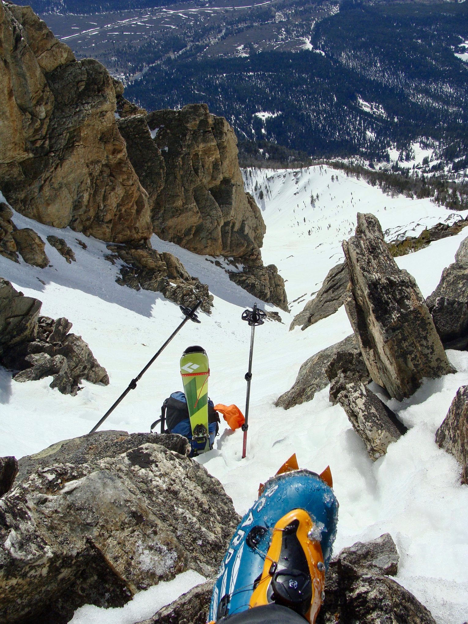 Teewinot Mountain – Southeast Couloir – A Slushy Summer Mess, and