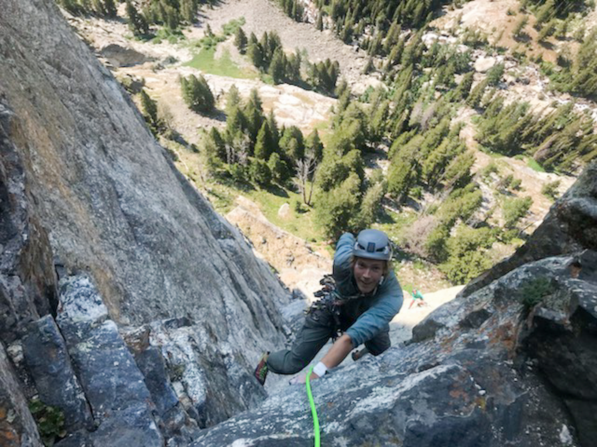 First Teton 5.10 – Climbing The Snaz (5.10a, IV), Cathedral Rock
