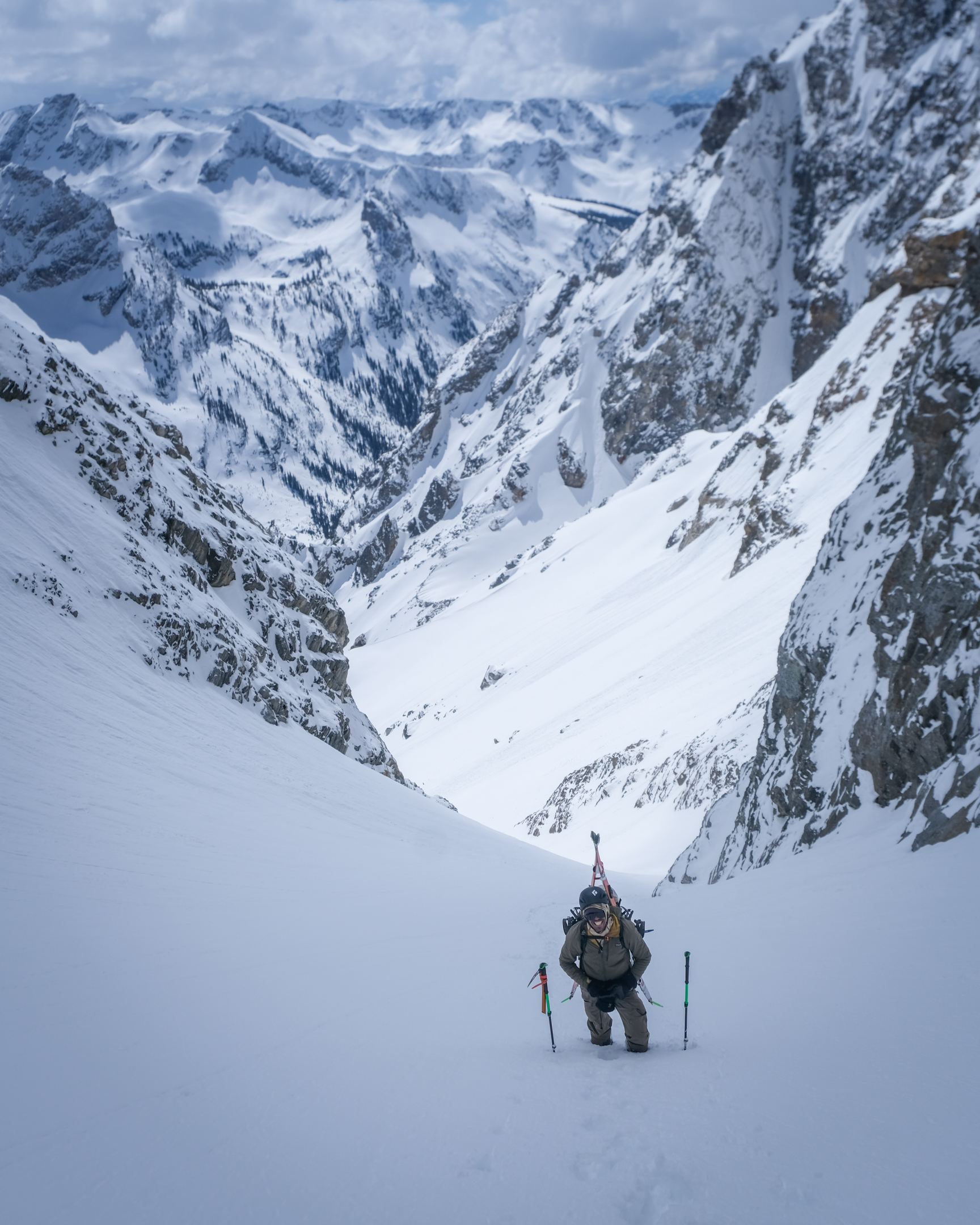 Visions of Baffin – Powder in the Southwest Couloir – Mount Moran
