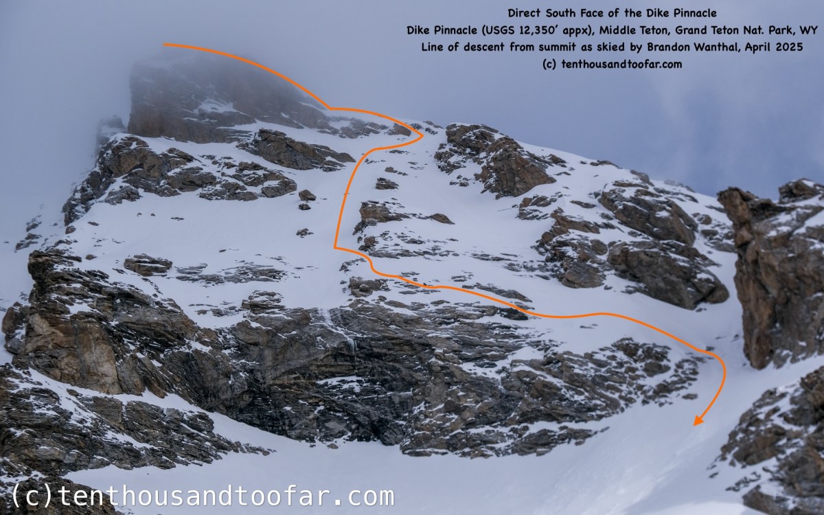 Connecting the Dots – Direct South Face of the Dike Pinnacle – Grand Teton Nat. Park, WY&nbsp;(04.29.25)