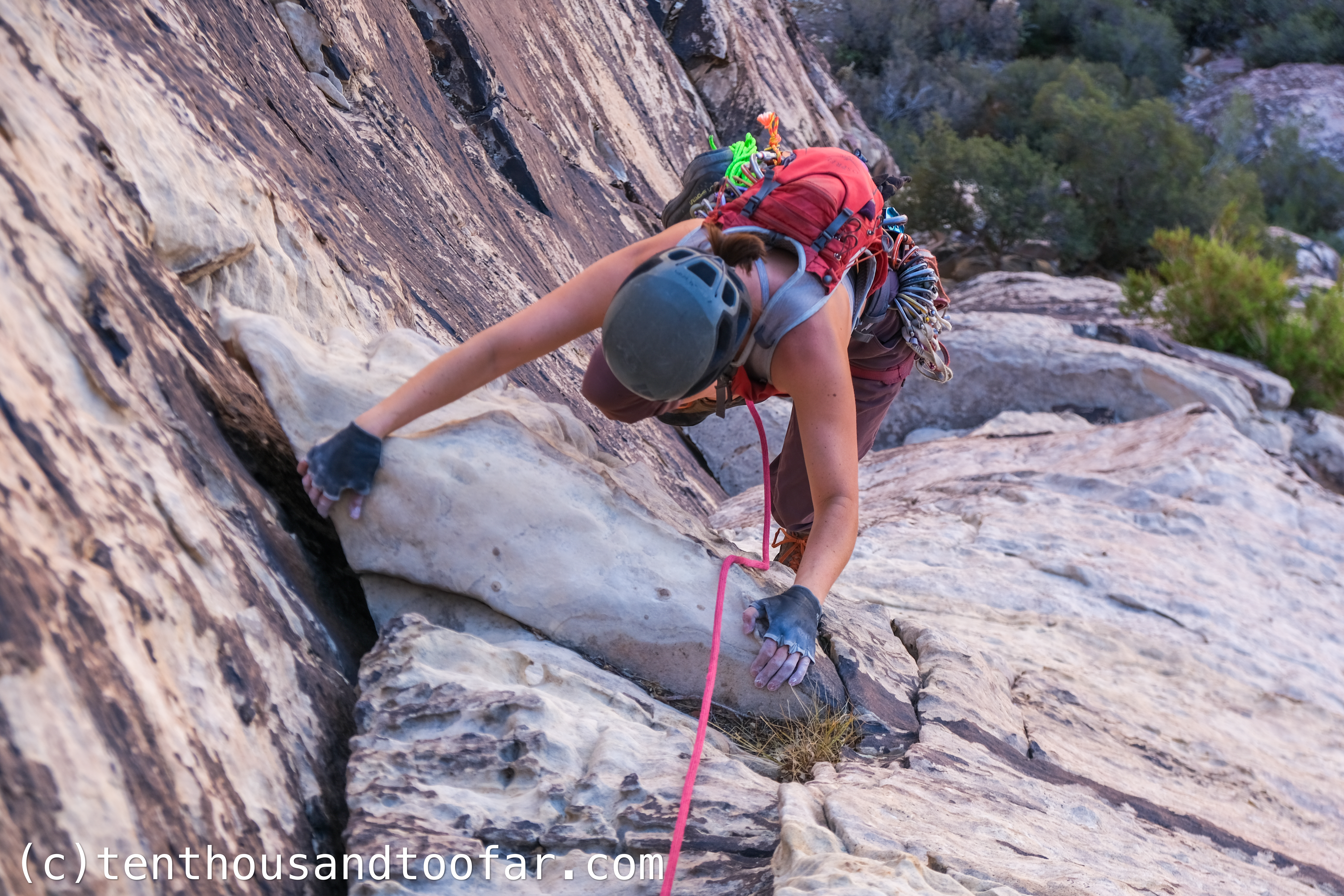 For the Muffin – Frogland (5.8, 6 pitches, 700′) – Whiskey Peak