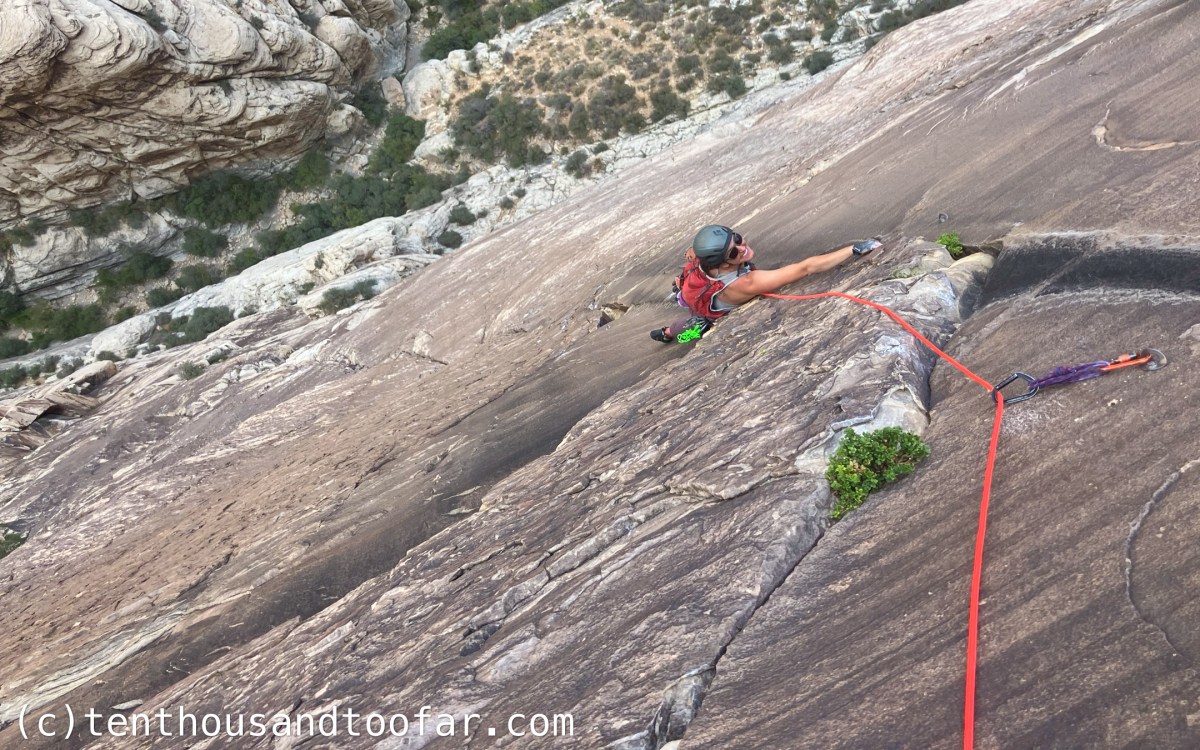 Underground Classic – Sour Mash (5.10a, 7 pitches, 700′) – Black Velvet Wall – Red Rocks NCA, NV&nbsp;(07.26.25)
