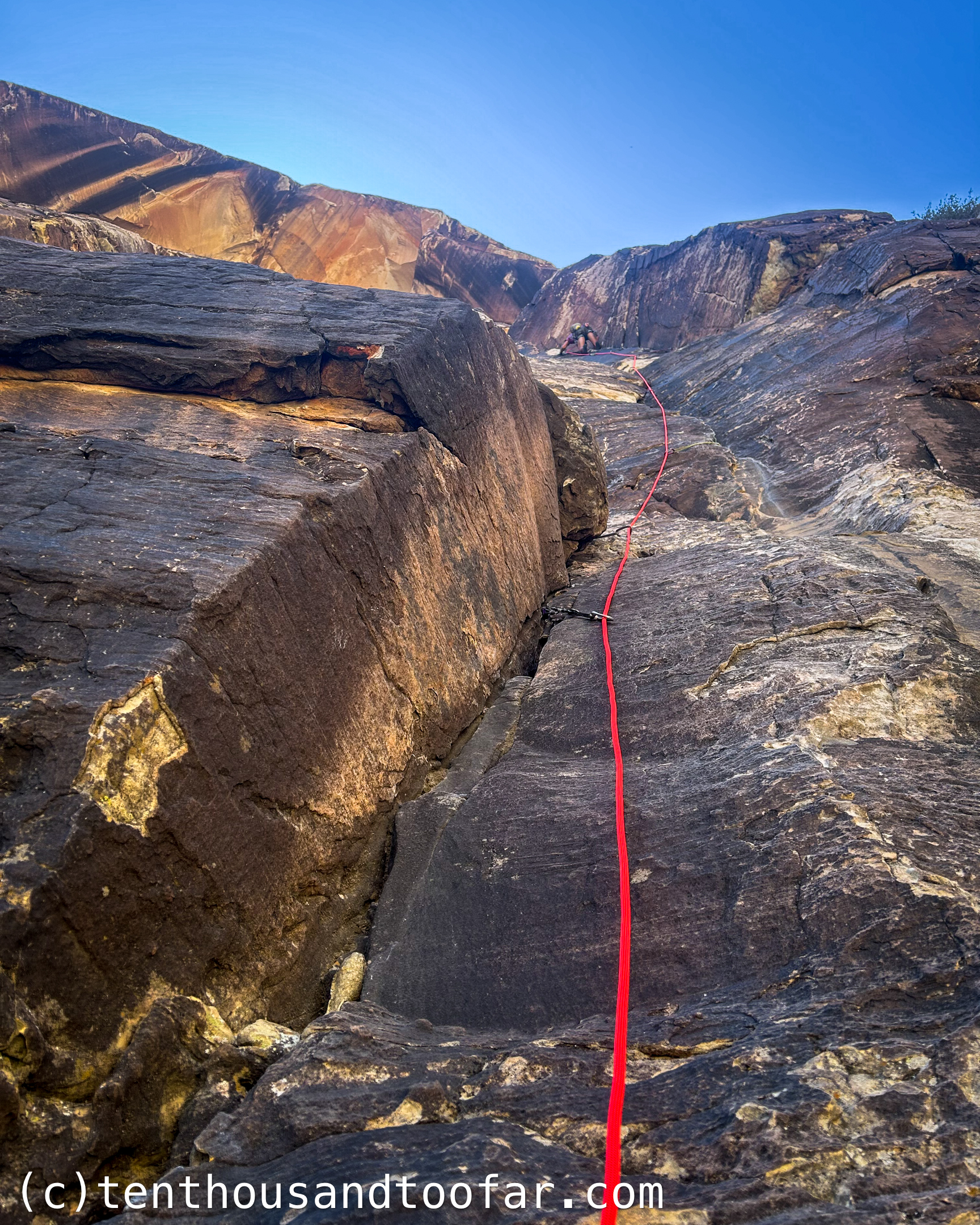 Underground Classic – Sour Mash (5.10a, 7 pitches, 700′) – Black