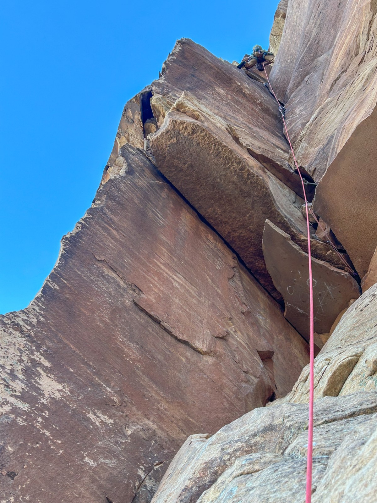 Splitter Heaven – Triassic Sands (5.10, III, 700′) – Whiskey Peak – Red Rocks NCA, NV&nbsp;(12.15.2025)